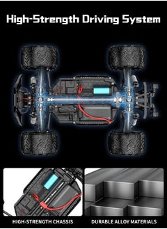 Harvestoy HAVT RC 1/14 Brushless All Terrain 2.4 GHz Romote Control Cars with LED Headlight for Beginners. Fast 50 mph,RC Trucks 4X4 Offroad .RC car for adults for kids.Toys Gifts for 14  years old  - Image 5