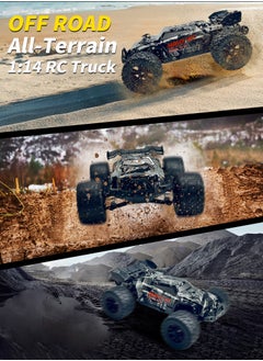 Harvestoy HAVT RC 1/14 Brushless All Terrain 2.4 GHz Romote Control Cars with LED Headlight for Beginners. Fast 50 mph,RC Trucks 4X4 Offroad .RC car for adults for kids.Toys Gifts for 14  years old  - Image 3