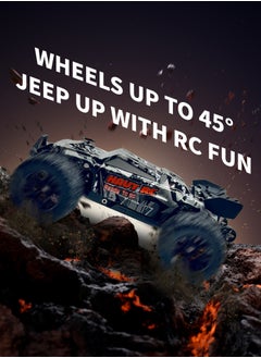 Harvestoy HAVT RC 1/14 Brushless All Terrain 2.4 GHz Romote Control Cars with LED Headlight for Beginners. Fast 50 mph,RC Trucks 4X4 Offroad .RC car for adults for kids.Toys Gifts for 14  years old  - Image 4