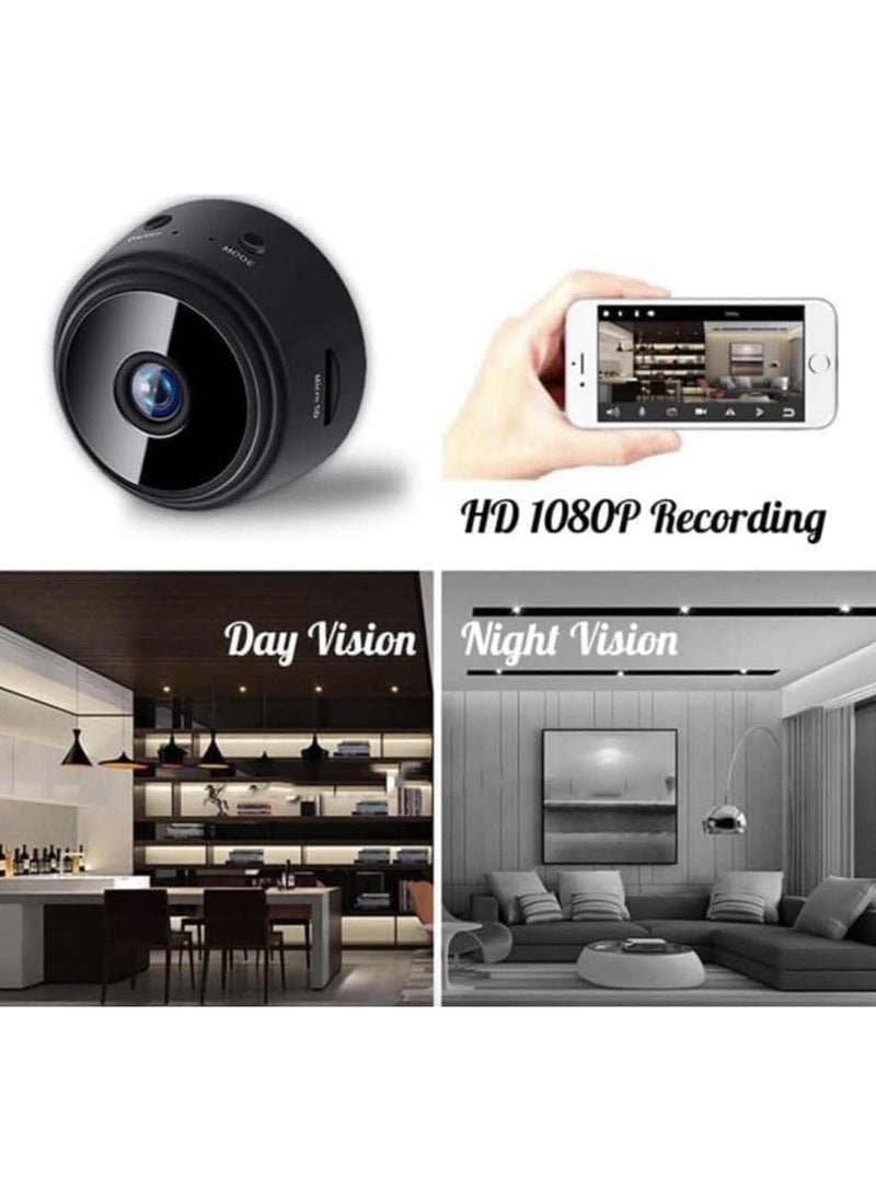 Generic - Mini Camera Full HD 1080P Night Vision, Motion Sensor iPhone Android Support, Security Nanny Cam, Wireless Video Detection, Compact Design - black - Image 1