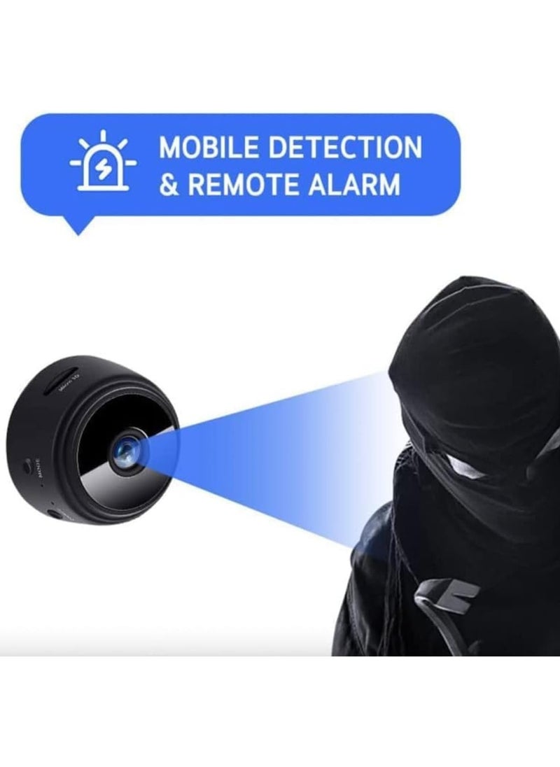 Generic - Mini Camera Full HD 1080P Night Vision, Motion Sensor iPhone Android Support, Security Nanny Cam, Wireless Video Detection, Compact Design - black - Image 1
