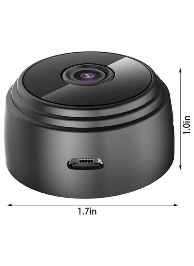 Generic - Mini Camera Full HD 1080P Night Vision, Motion Sensor iPhone Android Support, Security Nanny Cam, Wireless Video Detection, Compact Design - black - Image 1