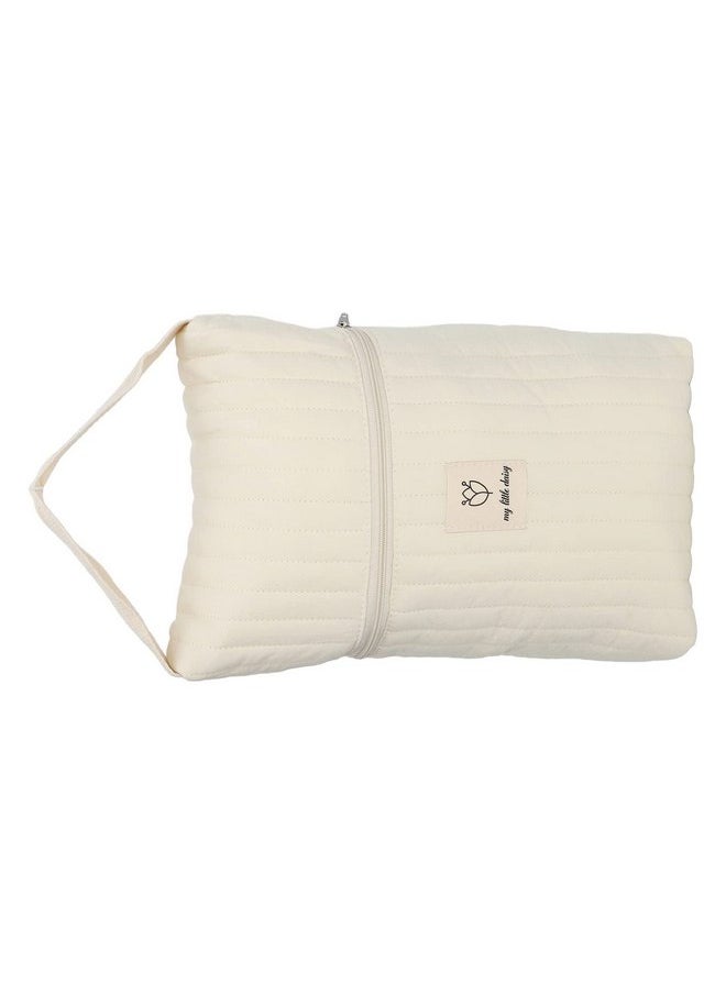 Garosa Large Capacity Cotton Diaper Bag Organizing Pouch Multifunctional Quilting Reusable Diaper Storage Bag for Going Out  - Image 5