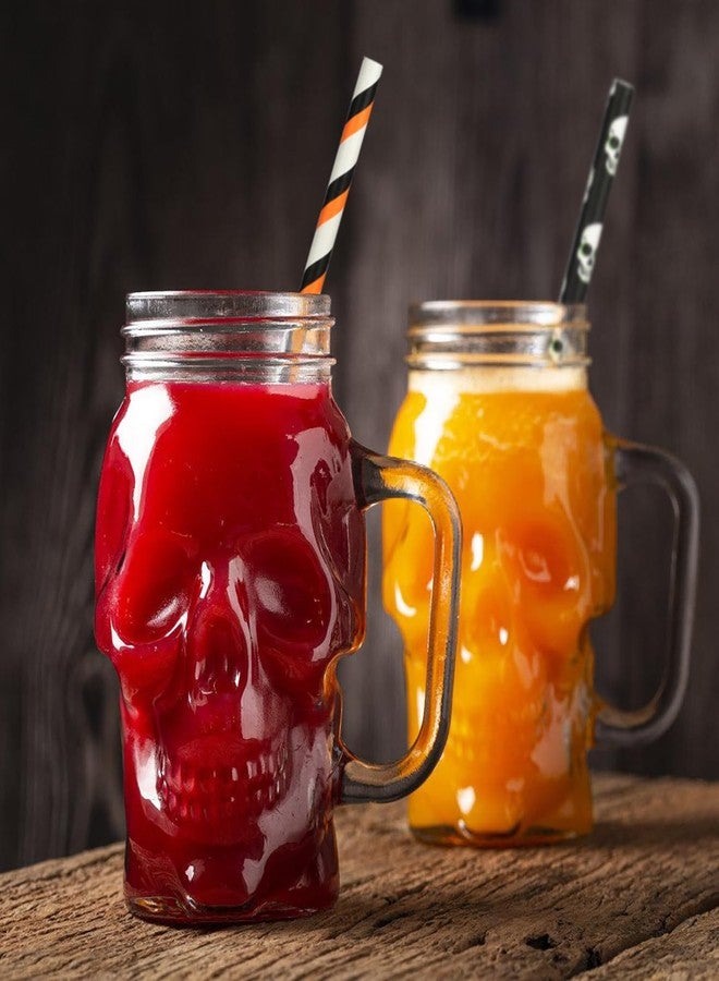 ALINK مصاصات ورقية هالوين من ALINK 200 عدداً، 10 أنماط باللون الأسود والبرتقالي والبنفسجي، مصاصات شرب قابلة للتحلل مع تصميم خطوط، موجات، نقاط، رأس جمجمة، شبح، خفافيش، قرع، وعنكبوت. - Image 4