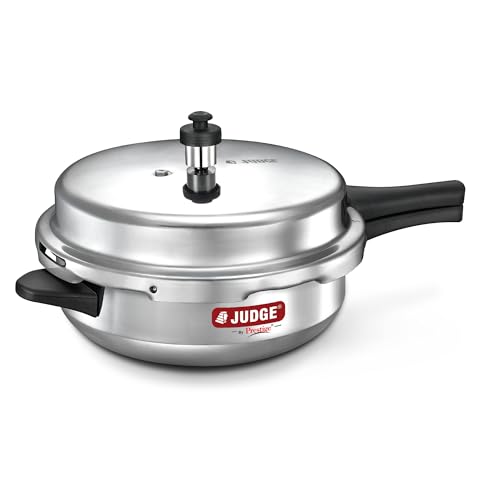 Judge by TTK Prestige Judge by Prestige Deluxe 4 Liter Induction Bottom Pressure Pan (Aluminium), Silver - Image 1