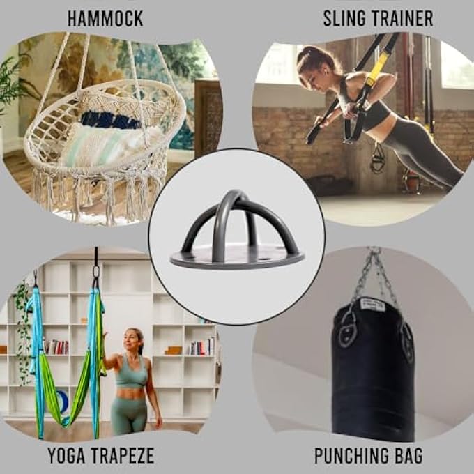 rayihni Swing Set For Home & Outdoor | Easy Setup For Strength, Balance & Back Pain Relief | Adjustable Straps & 600Lb Capacity, Includes Carrying Bag & Online Tutorials - Image 5
