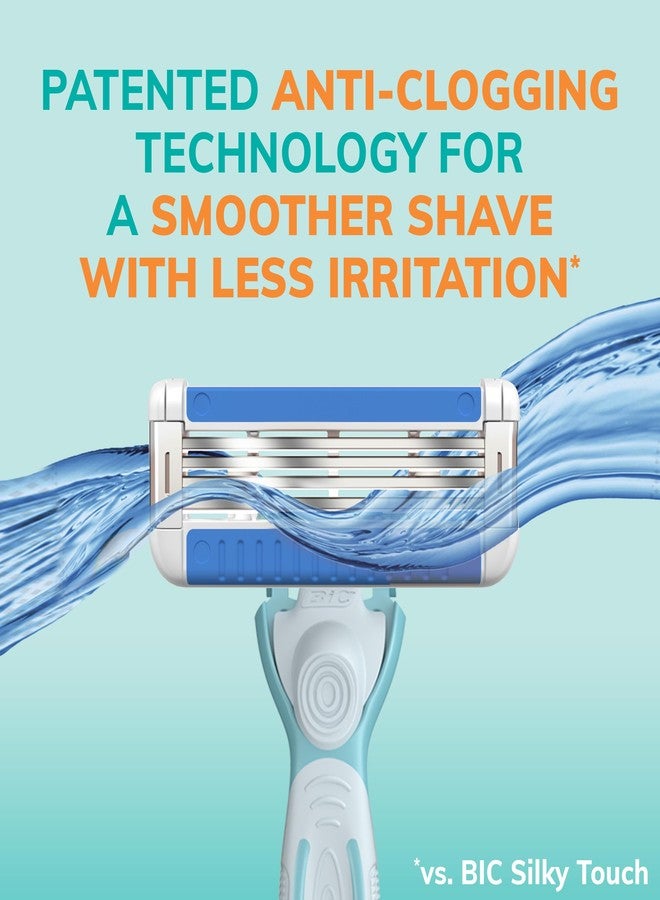 BIC Comfort 3 Refillable Disposable Razors for Men, 1 Handle and 14 Cartridges With 3 Blades, 15 Piece Razor Kit for Men - Image 4