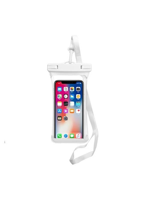 Waterproof Phone Pouch Airbag Floating [Industry-First 3D Seamless Body] IP68 Snorkeling Clear Waterproof Cell Phone Case Dry Bag with Lanyard