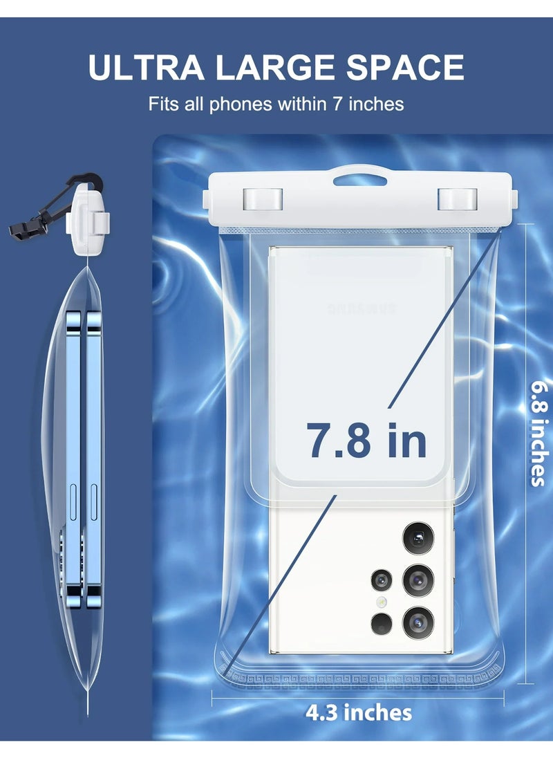 PROMASS - Waterproof Phone Pouch Airbag Floating [Industry-First 3D Seamless Body] IP68 Snorkeling Clear Waterproof Cell Phone Case Dry Bag with Lanyard - Image 1
