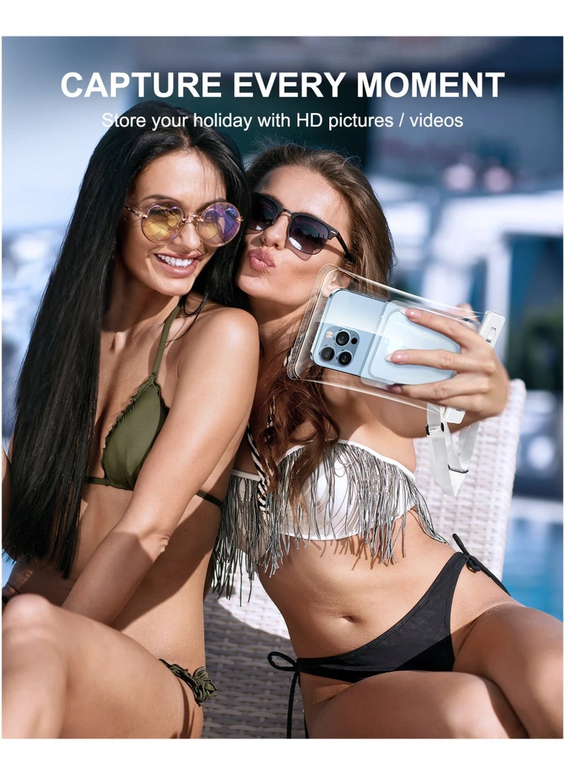 PROMASS - Waterproof Phone Pouch Airbag Floating [Industry-First 3D Seamless Body] IP68 Snorkeling Clear Waterproof Cell Phone Case Dry Bag with Lanyard - Image 1