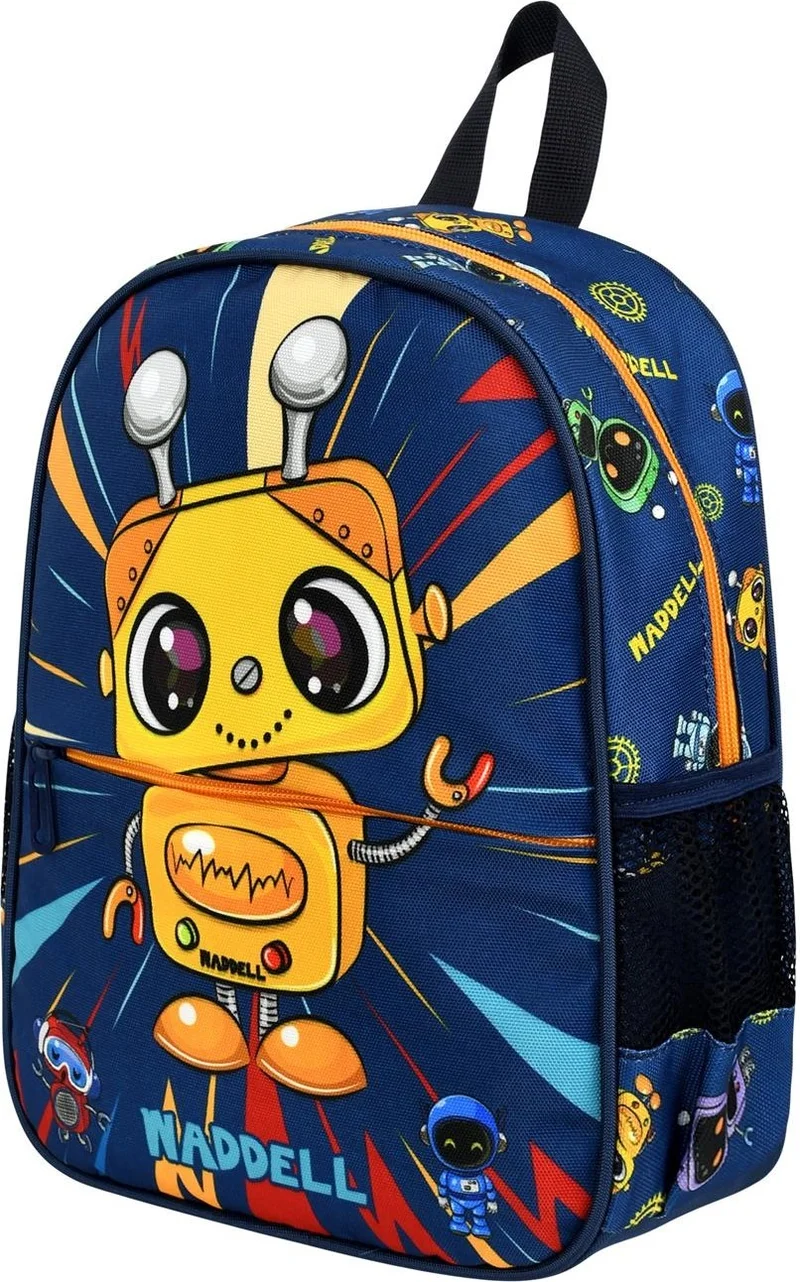 واديل Licensed Robot Patterned Navy Blue Kindergarten Nursery Backpack