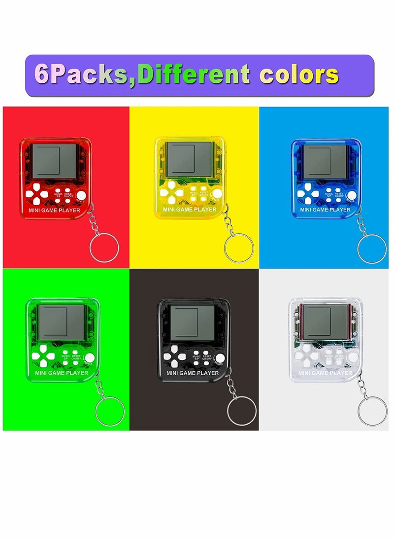 6 Pcs Video Game Party Favors Video Game Keychain 6 Colors Gamer Party Favors Video Game Party Supplies for Kids Video Game Favors  - Image 5