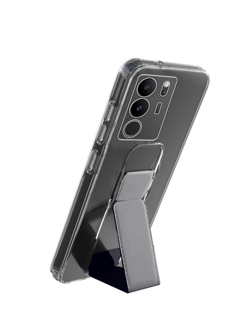 Wtech TPU Hand Grip Air Pillow Case Cover For Vivo V29 5G 2023 Clear/Grey - Image 3