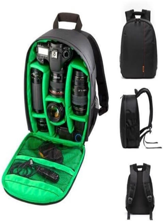 General Camera Backpack Waterproof Camera Backpack Outdoor Camera Backpack SLR Bag for Canon Nikon Sony Fuji Samsung Casio Panasonic Pentax Ricoh Olympus Leica Orange  - Image 1