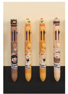 Cartoon Ballpoint Pen, Korean, Multifunctional, Ballpoint Pen, Blue, Black, Red, Pink, Orange, Yellow, Green, Blue, Purple, Brown, 8 Colors-Beige - pzsku/Z6E12BB22E291B7E9CCFCZ/45/_/1723290540/6bab95f9-8915-4a3a-a61d-f690e7825b01