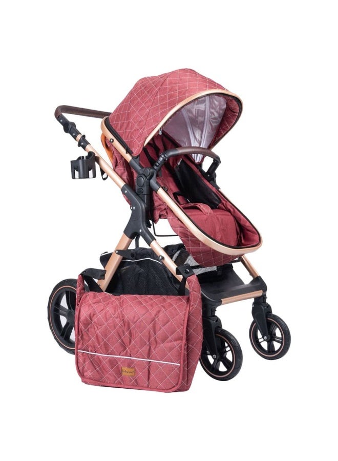 بيليكو عربة أطفال Belecoo X1 عالية الجودة - قابلة للطي بيد واحدة، مع مساحة تخزين كبيرة - Image 1