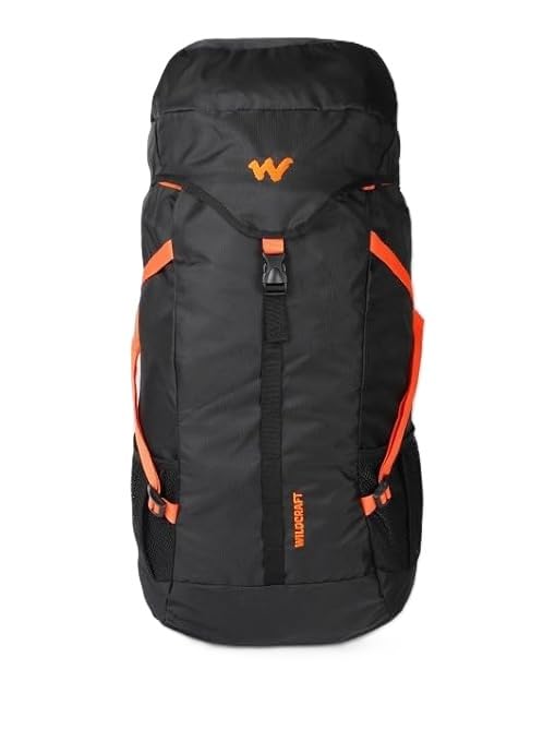 Wildcraft Explorer, 50 L, Black Orange, Rucksack - Image 1