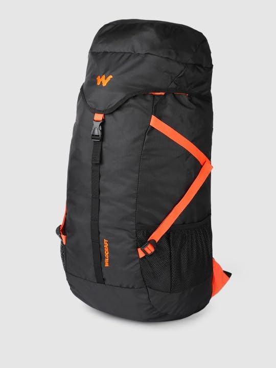 Wildcraft Explorer, 50 L, Black Orange, Rucksack - Image 2