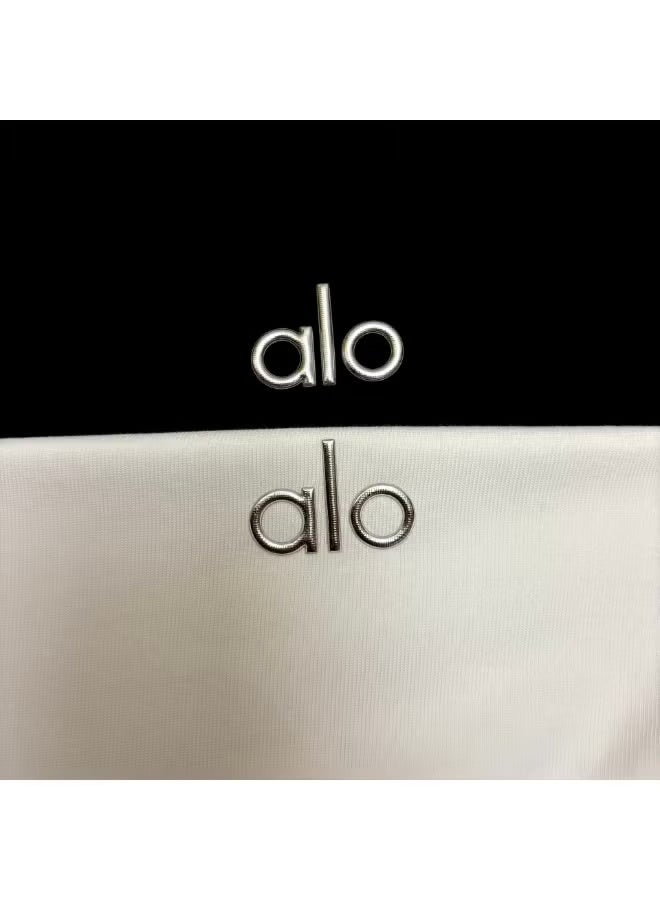 Alo Yoga Alo loose-fitting T-shirt for both men and women, summer short-sleeved - Image 4