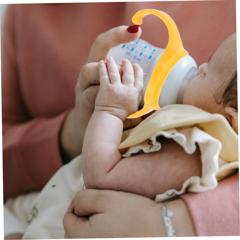 5Pcs Baby Bottle Handles Non Slip Plastic Grips for Wide Neck Bottles Dishwasher Safe - Image 5