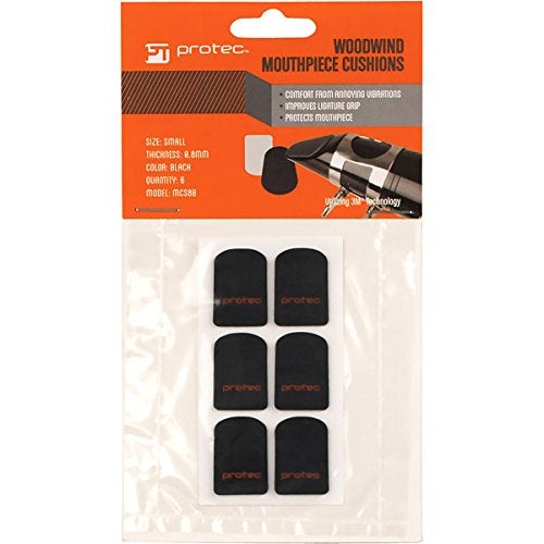 Pro-Tec Protec Woodwind Mouthpiece Cushions, 6-Pack, Size Small, Thick (.8mm), Black, Model MCS8B - Image 4