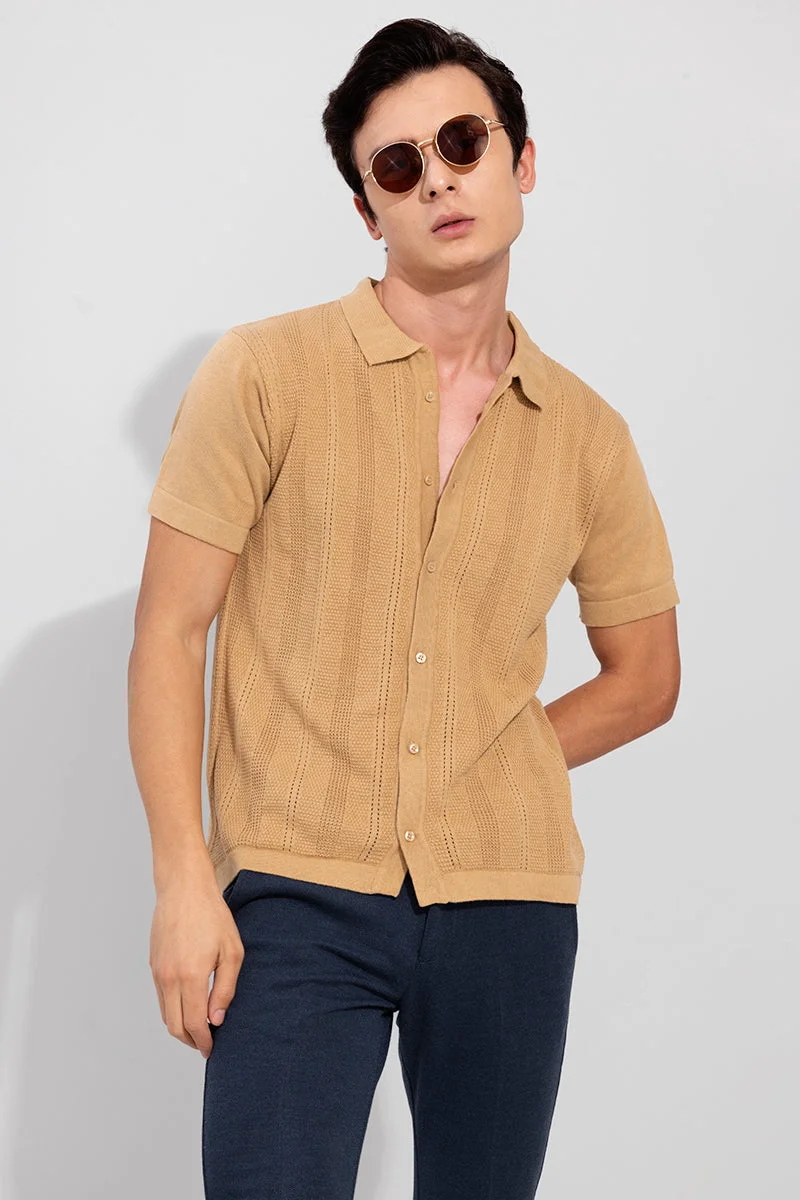 SNITCH Sparkling Beige Shirt