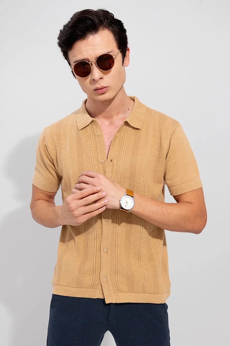 SNITCH Sparkling Beige Shirt