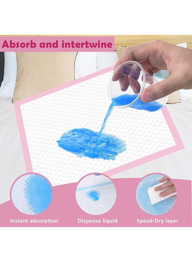 Cute 'n' Cuddle Pack Of 120 Disposable Soft Ultra Absorbent Waterproof Diaper Mess-Free Changing Mat Liners Baby Changing Mat Cover Bed Pads, Pink, 60 CM X 90 CM - Image 3