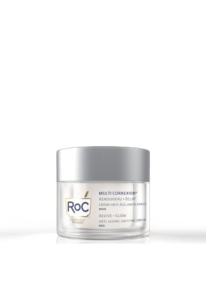 روك كريم RoC Multi Correxion Revive and Glow المضاد للشيخوخة والموحد غني 50 مل - Image 1