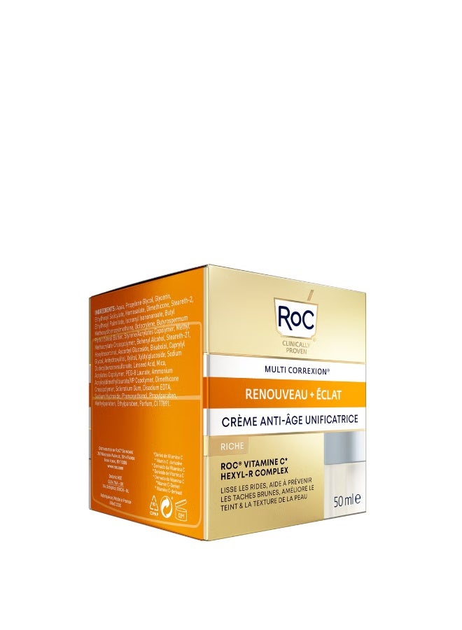 روك كريم RoC Multi Correxion Revive and Glow المضاد للشيخوخة والموحد غني 50 مل - Image 4