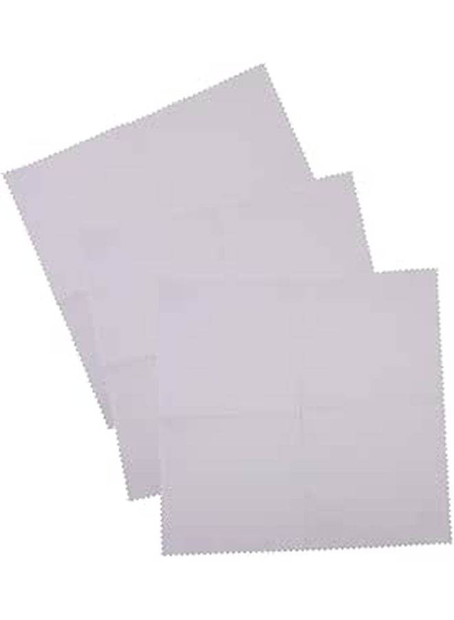 Light Grey Microfiber Instrument Cleaning Cloths for Piano Violin Guitar 3 Pack Reusable Lint Free - Image 1