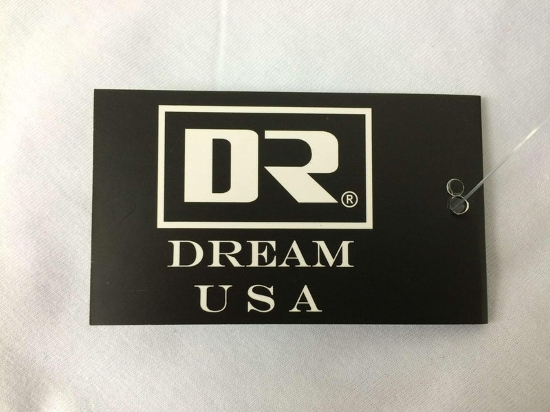 DREAM USA تي شيرت بيسبول رجالي كاجوال بأكمام 3/4 من DREAM USA قميص جيرسي أبيض/أحمر XL - Image 2
