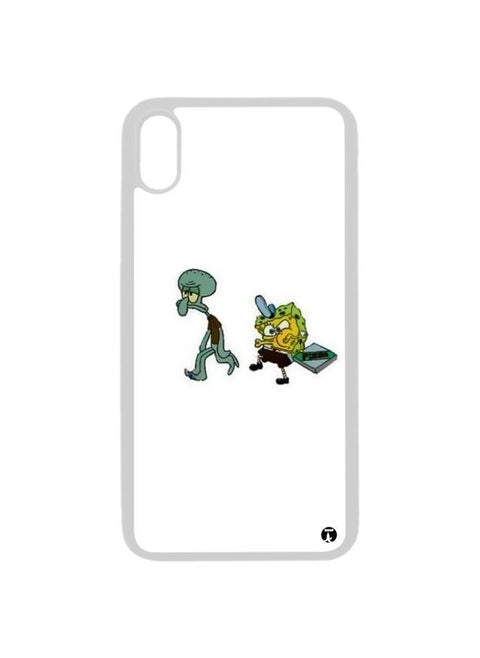 PRINTED Phone Cover FOR IPHONE XR Animation Sponge Bob And Squidward From Sponge Bob Squarepants By Nickelodeon