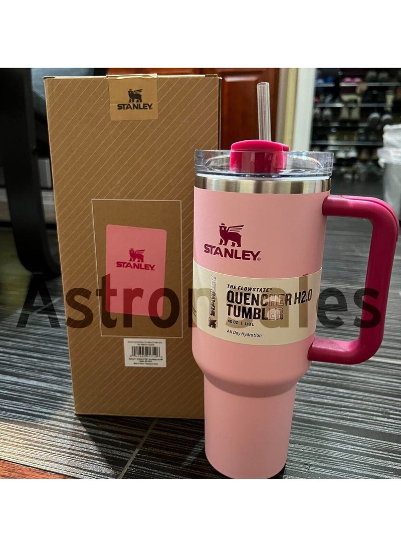 Stanley Quencher H2.0 FlowState Stainless Steel Vacuum Insulated Tumbler with Lid and Straw for Water, Iced Tea or Coffee, Smoothie and More, 40 oz - Image 3
