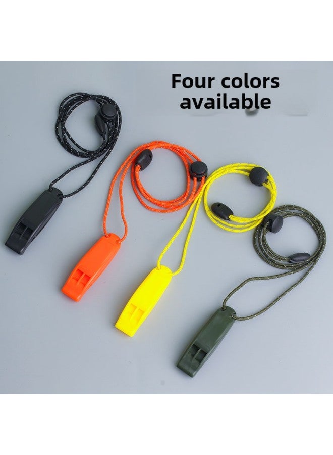 Generic Whistle Sports Kindergarten Teacher High Decibel Referee Special Survival Nuclear Free High Frequency Plastic Football Lanyard Drifting-Color:Army Green - Image 2