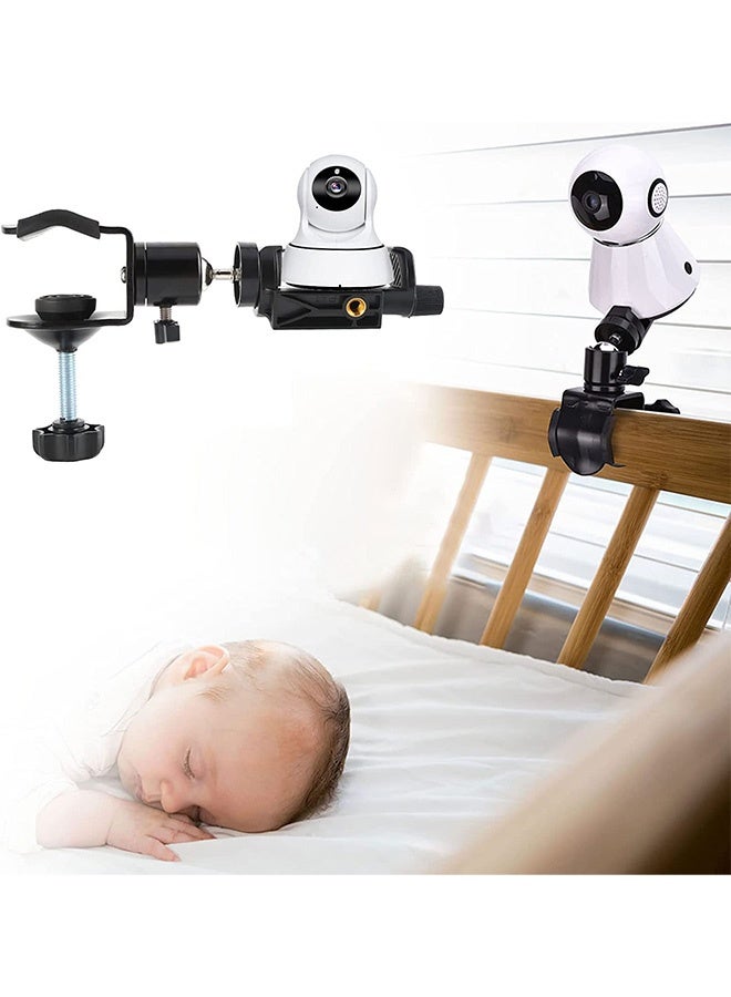 Peachjoy Baby Monitor Mount, 360 Degrees Rotatable Adjustable Holder Flexible Camera Stand for Crib Nursery, Baby Camera Monitor Mount Bracket - Image 1