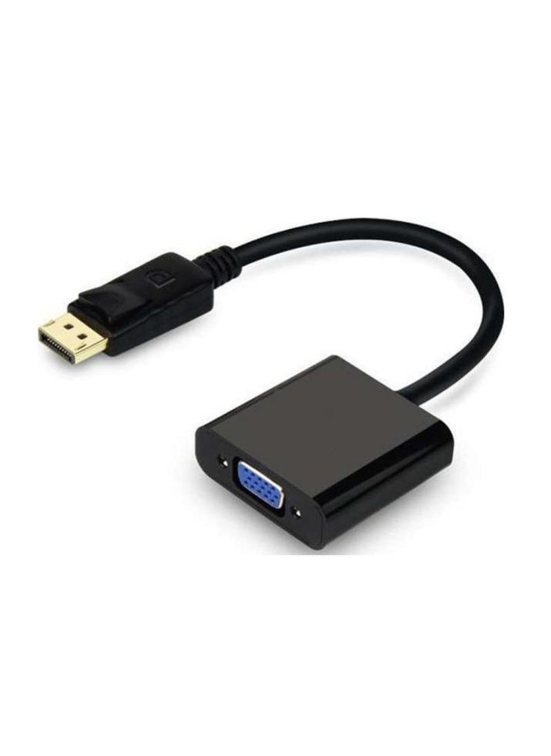Generic Display Port To VGA Converter Adapter Black  - Image 2