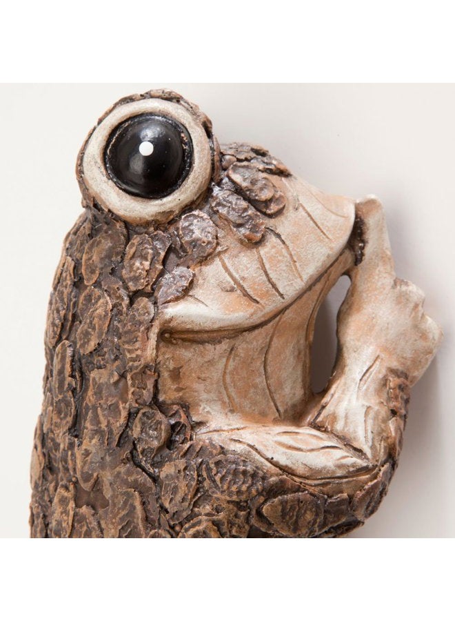 Bits and Pieces – Keep Quiet Frog Tree Peeker - Yard Decorations - Adorable Tree Sculpture - Garden Decoration - Garden Peeker Tree-Hugger Yard Art - Image 3