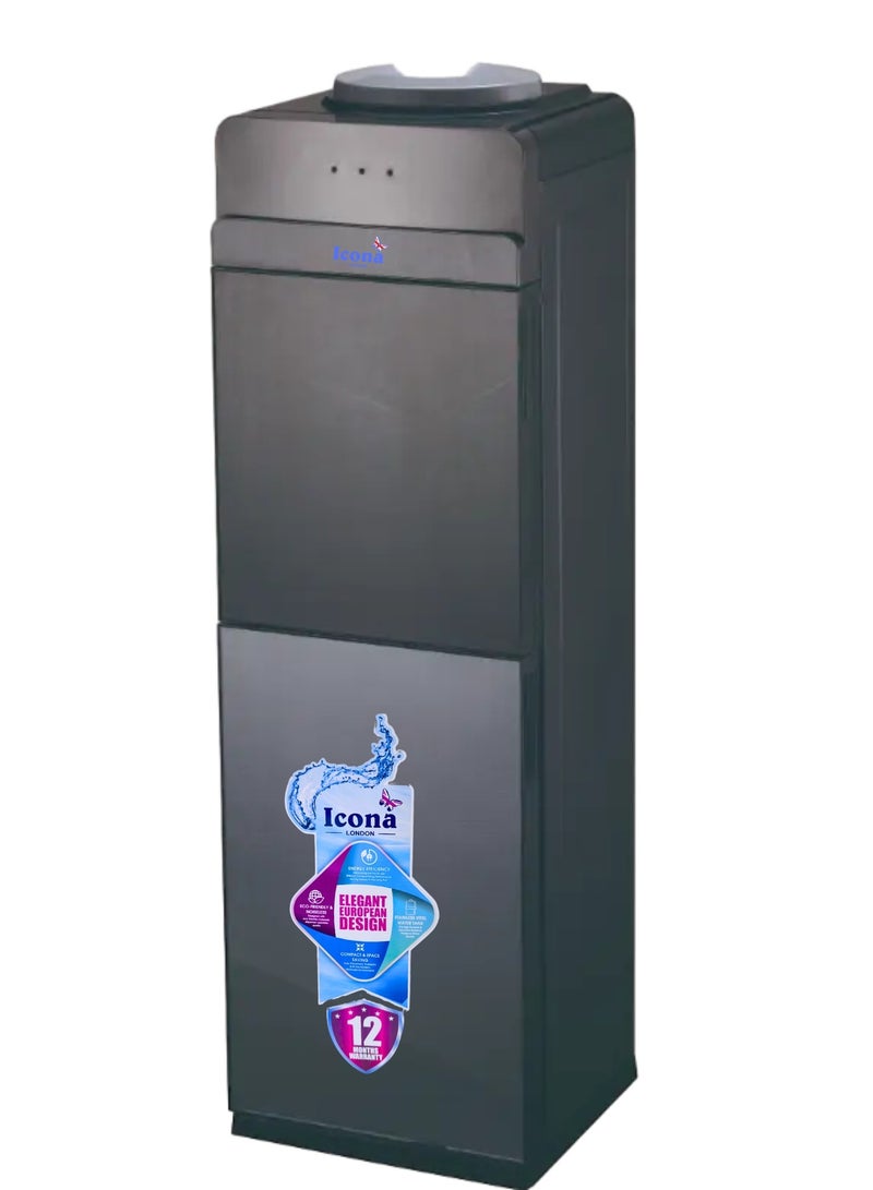 Icona Standing Hot & Cold Compressor Cooling Water Dispenser – Top Load Electric Water Cooler for Home, Office, Hotel – 550W Heating – ABS Build – Compact, Efficient Design - Image 1