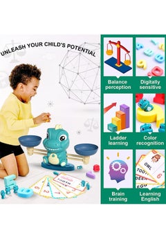 Generic Mathematical Dinosaur Balance Toys, Montessori Toys for 3-year-old Children, Educational and Learning Toys for Boys and Girls, Birthday Gifts for 4, 5, 6, 7-year-old Children.  - Image 5