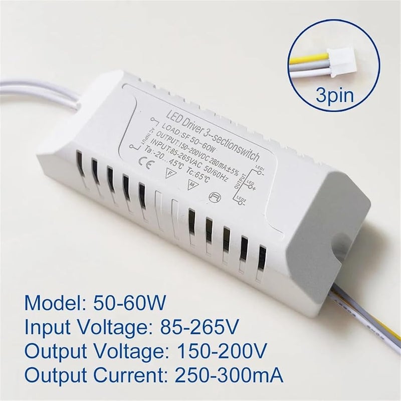 LED Driver Adapter AC 85 265V 50 60W 3pin Transformer for LED Lighting 18 24W 25 36 50W 100 120 150W - Image 3