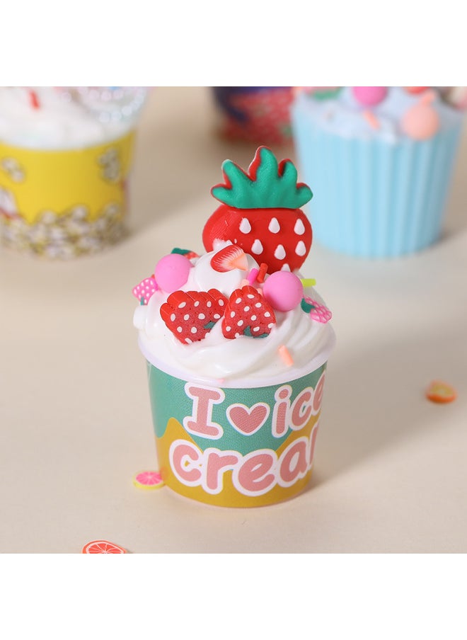 Generic - Small Dessert Maker Handmade Diy Simulation Drink Cup Ice Cream Cup Material Making Cream Baking Women-Specifications:Little Cake Maker -12 Cups - Image 1