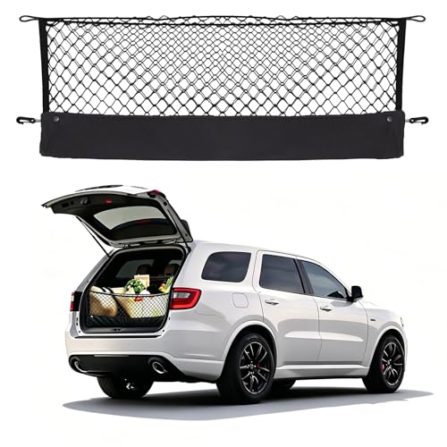 Omocyra Envelope Style Cargo Net Compatible with Dodge Durango SXT GT R/T SRT New 2026 2025 2024 2023 2022 2021 2020 2019 2018 2017 2016 2015 2014 2013 2012 2011 2010-1998 Trunk Car Tailgate Netting - Image 1