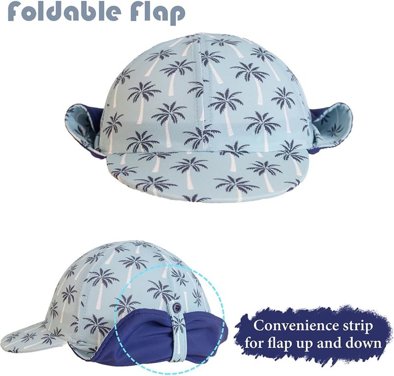 Gifts Treat Kids Legionnaires Hat, UPF 50+ Sun Protection Swim Cap Flap Hat for Kids, Quick Drying Boys Sun Hat with Neck Protection for Beach Seaside Pool… - Image 5