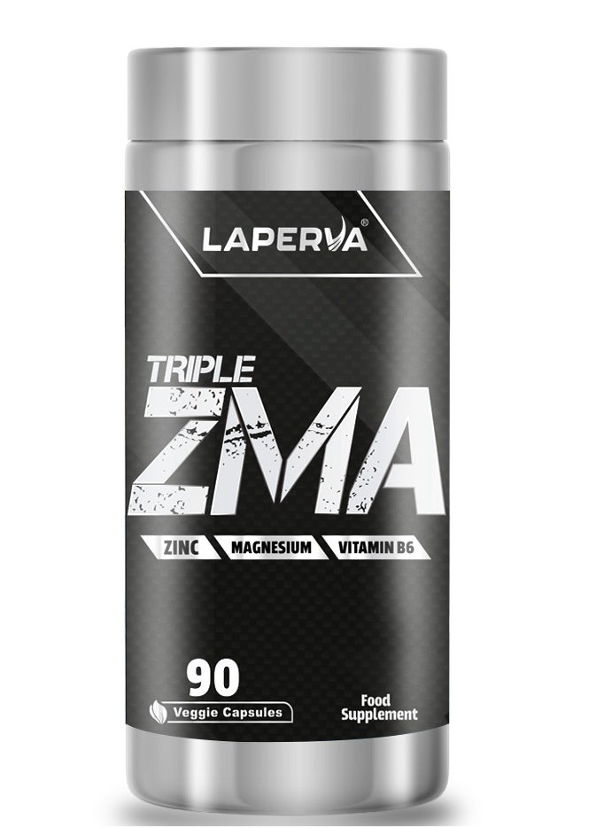 Laperva - Laperva Triple ZMA, Maintains Testosterone Levels, Supports the Nervous System, 90 Veggie Capsules - Image 1