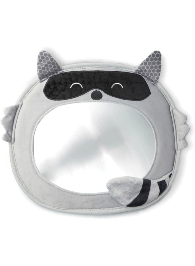 Diono Easy View Racoon Character Baby Car Mirror, Safety Car Seat Mirror for Rear Facing Infant, Fully Adjustable, Wide Crystal Clear View, Shatterproof, Crash Tested - Image 2