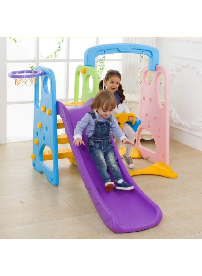 Rainbow Toys RBW TOYS Two Steps Slides for kids, Baby Joy Slide, First Slide Plastic Play Slide Climber for Children Activities & Games - Image 2