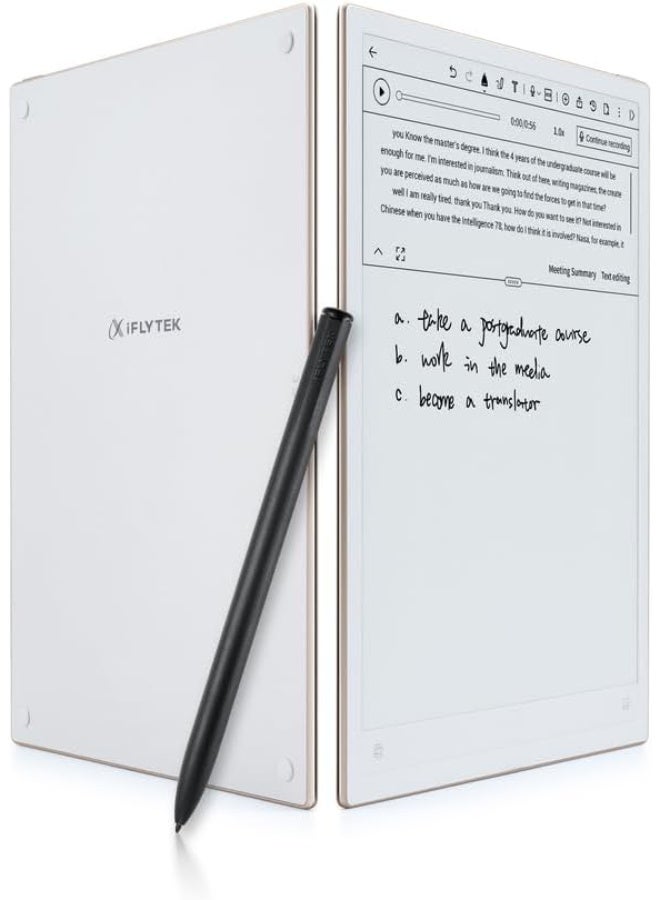 iFLYTEK AINOTE 2 Digital Writing Tablet, E-ink Display, Electronic Notepad with Stylus Pen for Note Taking, Study, and Meetings with ChatGPT Support - Image 1