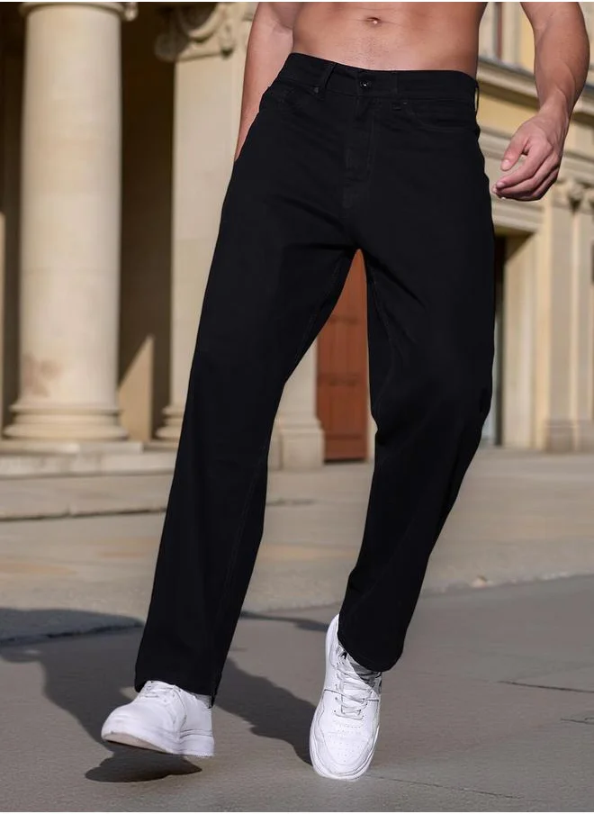 Hubberholme Black Jeans For Men