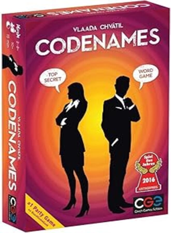 OR لعبة لوحة الحفلة Codenames من Czech Games، مع كتاب القواعد، 24 سم